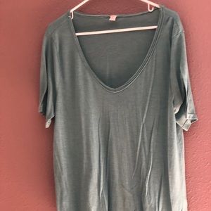 Teal basic T shirt
